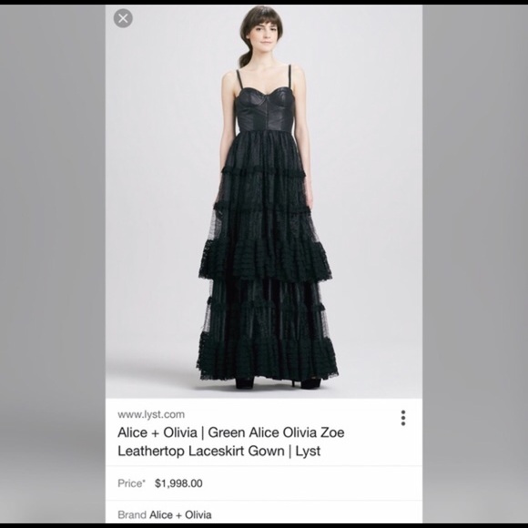 Alice + Olivia | Dresses | Black Alice Olivia Tulle And Leather Gown | Poshmark Alice + Olivia | Dresses | Black Alice Olivia Tulle And Leather Gown | Poshmark